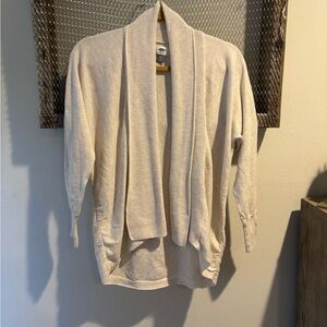 Old Navy Cream Cardigan Sweater Lightweight Knit
